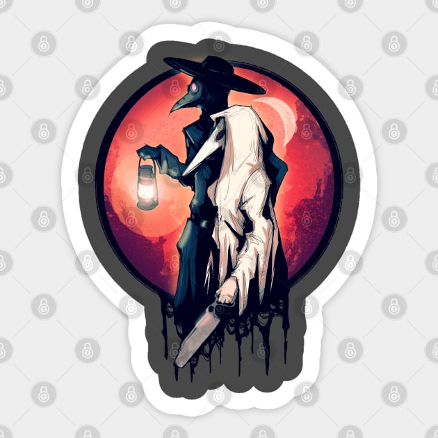 The Doctor and The Nurse Sticker by LVBart